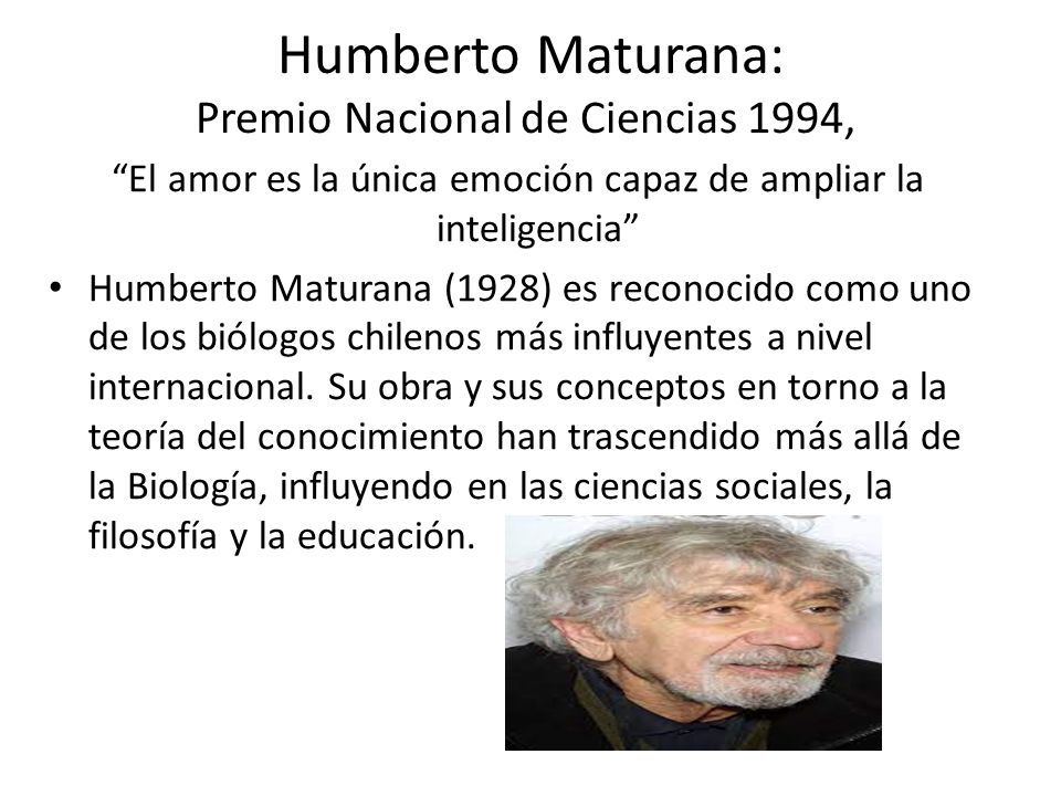 Humberto Maturana - Biologia do Amor